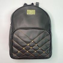 Bolsa mochila escolar feminina resistente detalhe costura rebite - Filó modas
