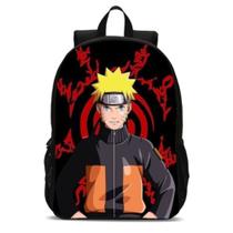 Bolsa Mochila Escolar Infantil Anime Naruto Uzumaki Chakra Lançamento - Carferre