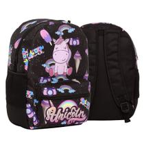 Bolsa Mochila Escolar Menina Juvenil Unicórnio G Passeio Bolsa Mochila Escolar Menina Juvenil Unicórnio G Passeio