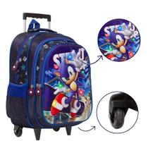 Bolsa Mochila Escolar Sonic The Hedgehog 3D Led Passeio - TOYS 2U