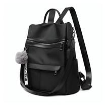 Bolsa Mochila Feminina Alça Transversal e Costas Impermeável