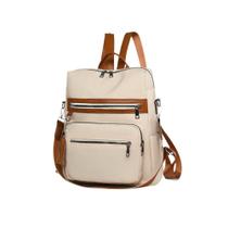 Bolsa Mochila Feminina Com Alça Transversal e Costas Antifurto Impermeável Passeio Escola Trabalho