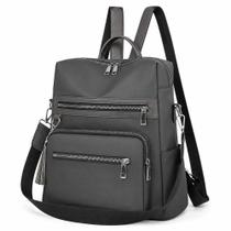 Bolsa Mochila Feminina Com Alça Transversal e Costas Antifurto Impermeável Passeio Escola Trabalho Bolsa Mochila Feminina Com Alça Transversal e Costas Antifurto Impermeável Passeio Escola Trabalho