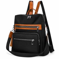 Bolsa Mochila Feminina Com Alça Transversal e Costas Antifurto Impermeável Passeio Escola Trabalho Bolsa Mochila Feminina Com Alça Transversal e Costas Antifurto Impermeável Passeio Escola Trabalho