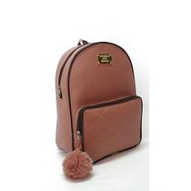Bolsa Mochila feminina de material sintético Bolsas femininas de moda *SEM CHAVEIRO POMPOM* BELLUS