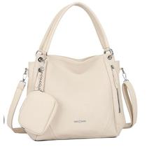 Bolsa Mochila Feminina Grande De Ombro Com Alça Transversal De Couro PU TM9034 LING