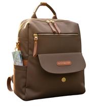 Bolsa Mochila Feminina Impermeável Pavão De Ouro Original Elegante Alto Padrão de Qualidade Acabamento Premium