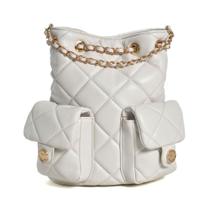 Bolsa Mochila Feminina Off White Via Marte B2-703-01 Bolsa Mochila Feminina Off White Via Marte B2-703-01