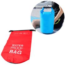 Bolsa Mochila Impermeavel Saco Estanque 20 Litros Camping Bag Cor:Vermelho