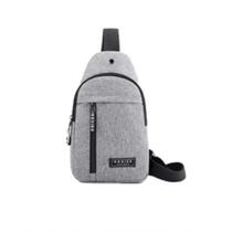 Bolsa Mochila Impermeável Transversal Crossbody Pochete De Peito Portátil Alça única Ajustável Cinza Bolsa Mochila Impermeável Transversal Crossbody Pochete De Peito Portátil Alça única Ajustável Cinza
