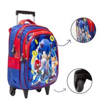 Bolsa Mochila Infantil Masculina Sonic 3D Carrinho Passeio - TOYS 2U
