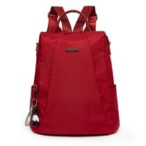 Bolsa Mochila Madami Casual Executiva Juvenil Vermelha Lisa Feminina Espaçosa 13L Bolsa Mochila Madami Casual Executiva Juvenil Vermelha Lisa Feminina Espaçosa 13L