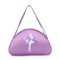 Bolsa Mochila Mala Maleta Casual Passeio Infantil de Menina Bailarina Ballet Lilás e Rosa