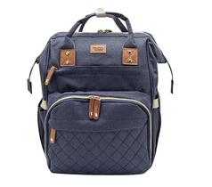 Bolsa Mochila Maternidade Impermeável Maternitty Azul Marinho Lolly