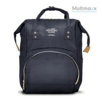 Bolsa Mochila Maternidade Impermeável Menino Menina Preta - Multmaxx