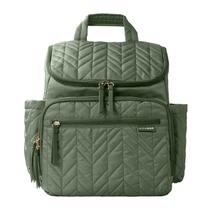 Bolsa mochila maternidade luxo forma verde salvia - skip hop