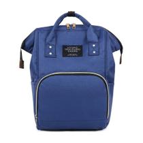 Bolsa Mochila Maternidade Mamadeira Térmica Multifunção AZUL ESCURO
