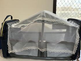 Bolsa Mochila Maternidade térmica com Colchonete tela de proteção contra insetos