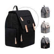 Bolsa Mochila Maternidade The Land Térmica Multifuncional Impermeável Bebê Mamãe Papai Grande Capacidade e Organização para o Dia a Dia e Viagens