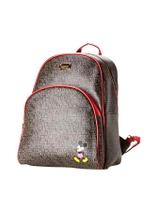 Bolsa Mochila Mickey Mouse Preta Letras Original BMK78592