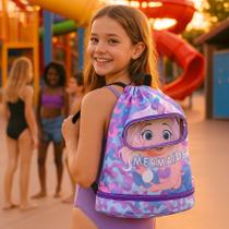 Bolsa-mochila natação-piscina-praia infantil impermeável pq Bolsa-mochila natação-piscina-praia infantil impermeável pq