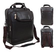 Bolsa Mochila Pasta Transversal Executiva Notebook Masc Fem