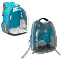 Bolsa Mochila Pet Visão Panorâmica Astronauta Cachorro Gato