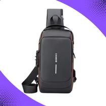 Bolsa mochila Pochete Pochet Transversal Diagonal Ombro Anti-furto usb à prova d'água Durabilidade