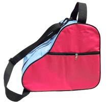 Bolsa/Mochila Rosa Pink Com ul Claro Patins Quad Roller