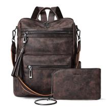 Bolsa Mochila Shrie Fashion - Bolsa de Viagem de Couro para Mulheres