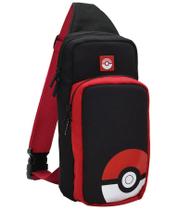 Bolsa Mochila Transporte Para Nintendo Switch Pokémon Case Preta/Vermelha - TechBrasil