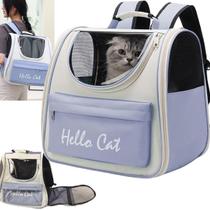 Bolsa Mochila Transporte Pet Cachorro Gato Animais Pequeno Medio Porte Bolso Ventilado Vista Panoramica Saida Role Passeio Viagem Caminhada Pequenos M