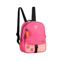 Bolsa Mochilha De Costas Rosa Nylon Luluca Oficial Lulike