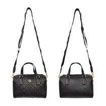 Bolsa Modare Napa Soft Preta Charmosa e Elegante