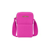 Bolsa Moleca Fem Transversal Retangular TR Rosa Neon 50031.1