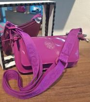 Bolsa Moleca Fucsia (Roxa) Alça Transversal Feminina