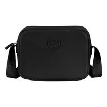 Bolsa Moleca Preta Feminina Gorgurão Regulável Prática - Bolsa Moleca Preta Feminina Gorgurão Regulável Prática -