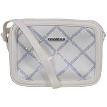 Bolsa Moleca Quadrada Feminina Brilho Paetê PVC 50048.1