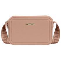 Bolsa Moleca Transversal Pequena Alça Larga Feminina Nude
