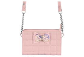 Bolsa Molekinha Infantil Lacinho Strass com Corrente 20052.3