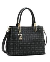 Bolsa Monograma Delicado - Alça de Mão - Chenson 3485472 - Preto