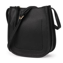 Bolsa Montana West MWC-077BK Pequena Crossbody em material vegano