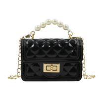 Bolsa MOSSTYUS Mini Jelly Purse Candy Color Black PVC