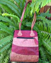 Bolsa multi color - Couro exótico de tilápia
