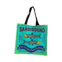 Bolsa Multifuncional De Poliéster Com Estampa De Sardinhas Coloridas E Modernas