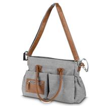 Bolsa Multifuncional Para Maternidade Em Poliéster Cinza 25l Bolsa Multifuncional Para Maternidade Em Poliéster Cinza 25l