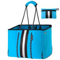 Bolsa Multifuncional QOGiR para Gimnasio y Playa, Ligera, Grande, Azul Cielo Bolsa Multifuncional QOGiR para Gimnasio y Playa, Ligera, Grande, Azul Cielo