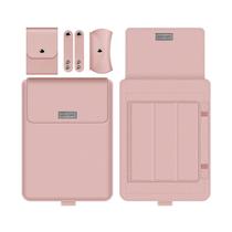 Bolsa multifuncional universal para computador de 13-14 polegadas Suporte para laptop Bolsa de forro para laptop Suporte de computador portátil Bolsa de armazenamento para laptop