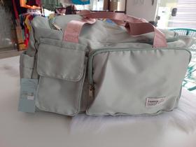 Bolsa multiuso 10kl cor verde -alça rosa