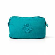 Bolsa Necessaire Compacta com Zíper Duplo e Design Moderno